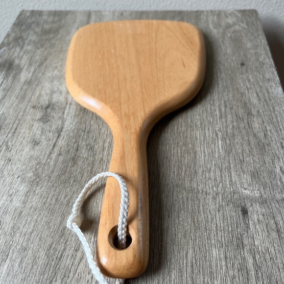 Bass Solid Wood Vanity Handheld Mirror Travel Guest Bathroom 10.5”L Estate - Picture 2 of 5